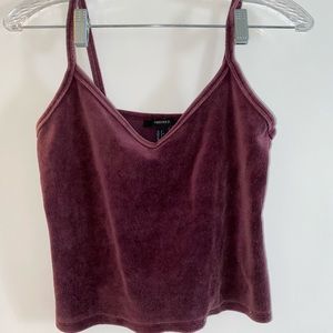 Forever 21 Purple Velvet Tank